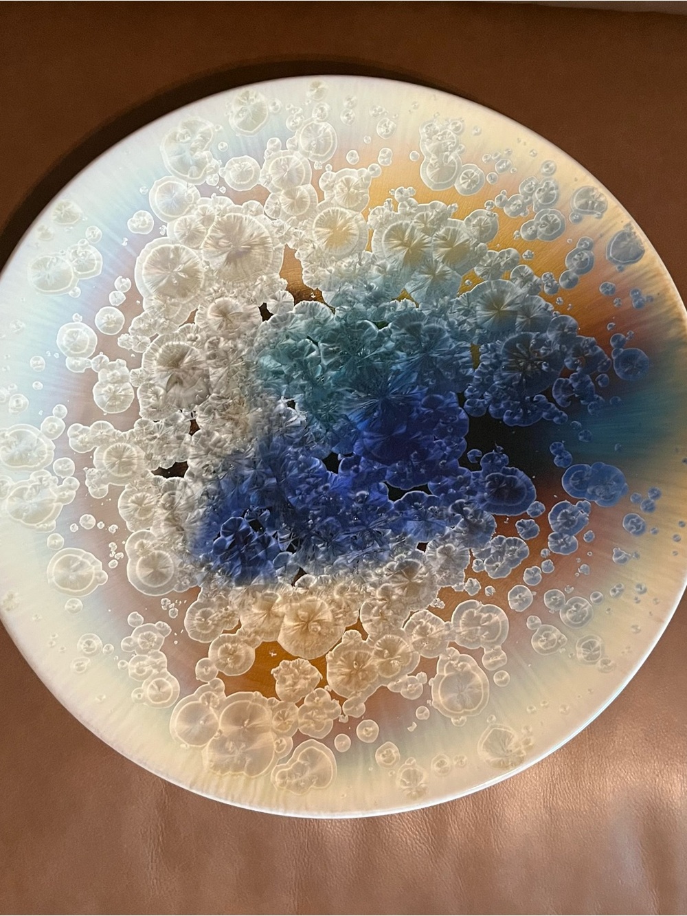 Bubble Art Pottery Wall Hanging Plate